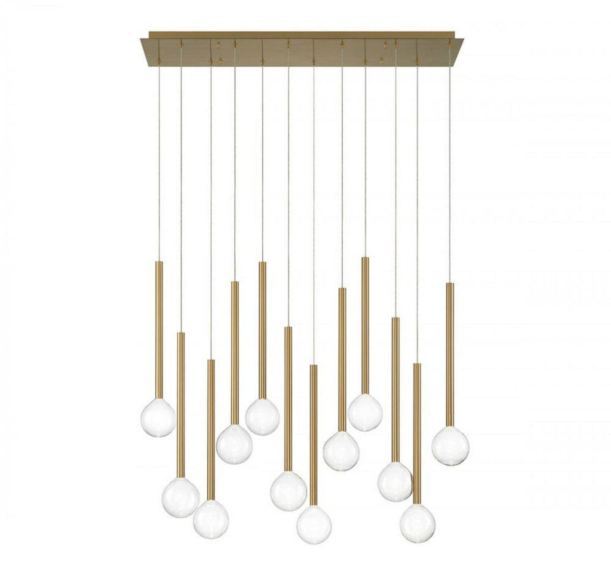 POSITANO 12 LIGHT LINEAR LED CHANDELIER - robinsonco.ca
