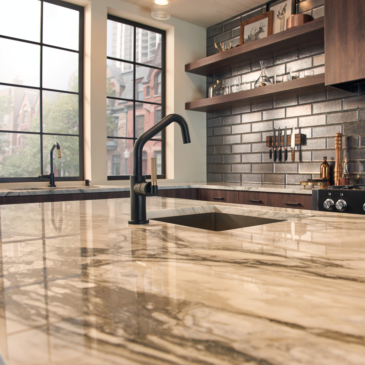 LITZE® BAR FAUCET WITH ANGLED SPOUT AND KNURLED HANDLE - robinsonco.ca