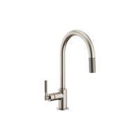 LITZE® PULL-DOWN FAUCET WITH ARC SPOUT AND KNURLED HANDLE - robinsonco.ca