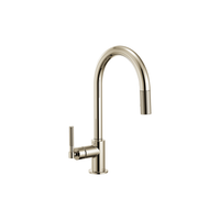 LITZE® PULL-DOWN FAUCET WITH ARC SPOUT AND KNURLED HANDLE - robinsonco.ca