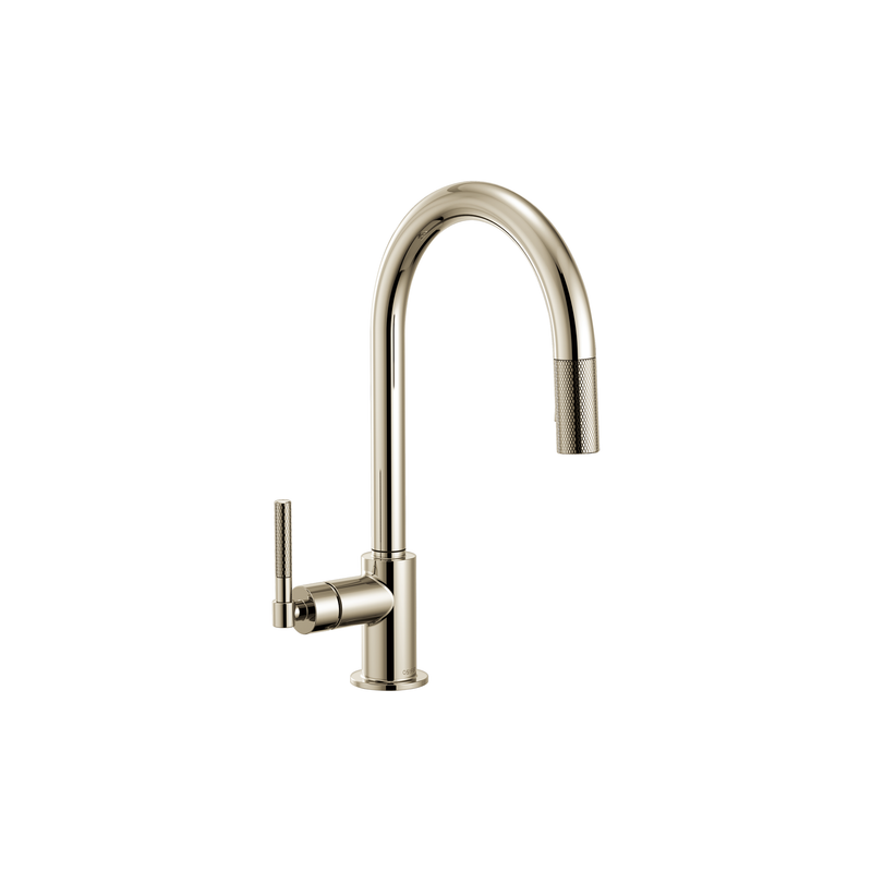 LITZE® PULL-DOWN FAUCET WITH ARC SPOUT AND KNURLED HANDLE – robinsonco.ca