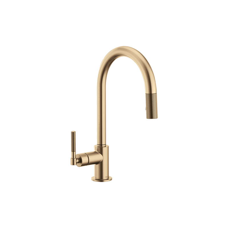 LITZE® PULL-DOWN FAUCET WITH ARC SPOUT AND KNURLED HANDLE – robinsonco.ca