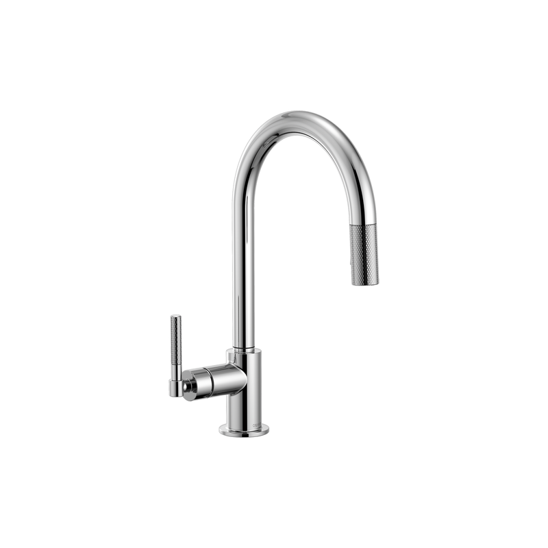 LITZE® PULL-DOWN FAUCET WITH ARC SPOUT AND KNURLED HANDLE – robinsonco.ca