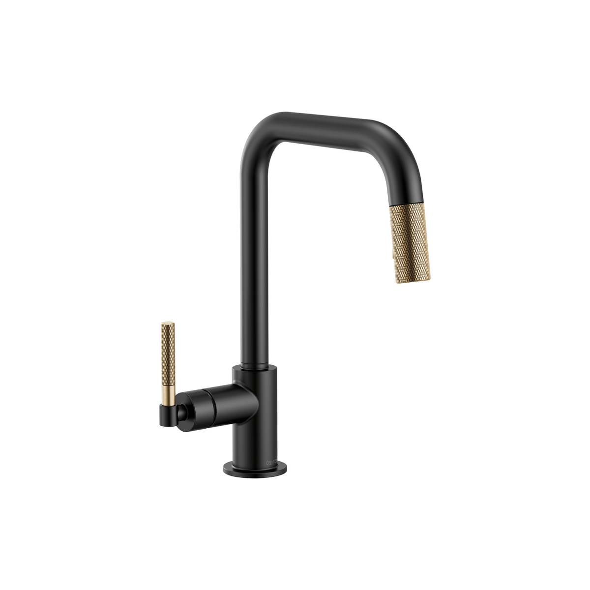LITZE® PULL-DOWN FAUCET WITH SQUARE SPOUT AND KNURLED HANDLE