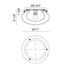 CASPIAN LED FLUSH MOUNT (MULTIPLE SIZES) - robinsonco.ca