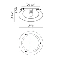 CASPIAN LED FLUSH MOUNT (MULTIPLE SIZES) - robinsonco.ca