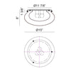 CASPIAN LED FLUSH MOUNT (MULTIPLE SIZES) - robinsonco.ca