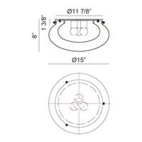 CASPIAN LED FLUSH MOUNT (MULTIPLE SIZES) - robinsonco.ca