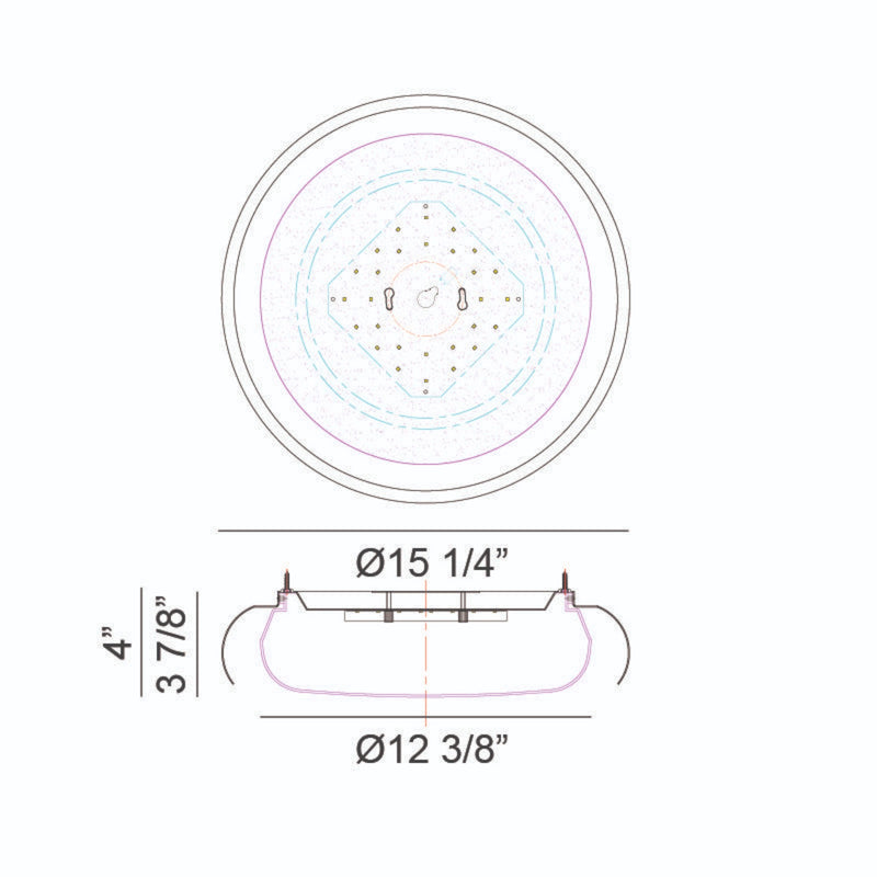 MILIA 1-LIGHT LED FLUSH MOUNT (MULTIPLE SIZES) - robinsonco.ca