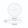 MILIA 1-LIGHT LED FLUSH MOUNT (MULTIPLE SIZES) - robinsonco.ca