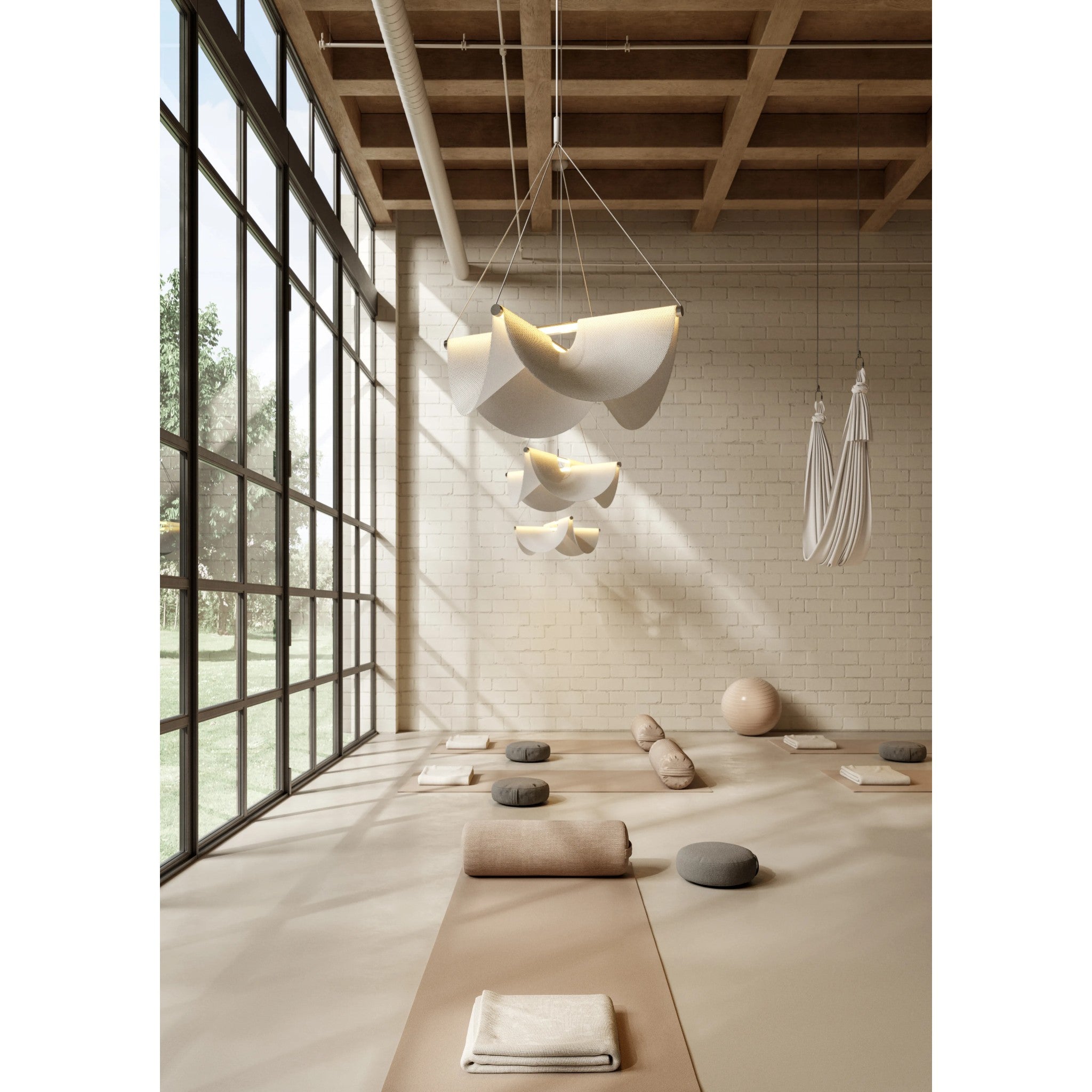 DRAPE LIGHT SUSPENSION LED LAMP (MULTIPLE SIZES)