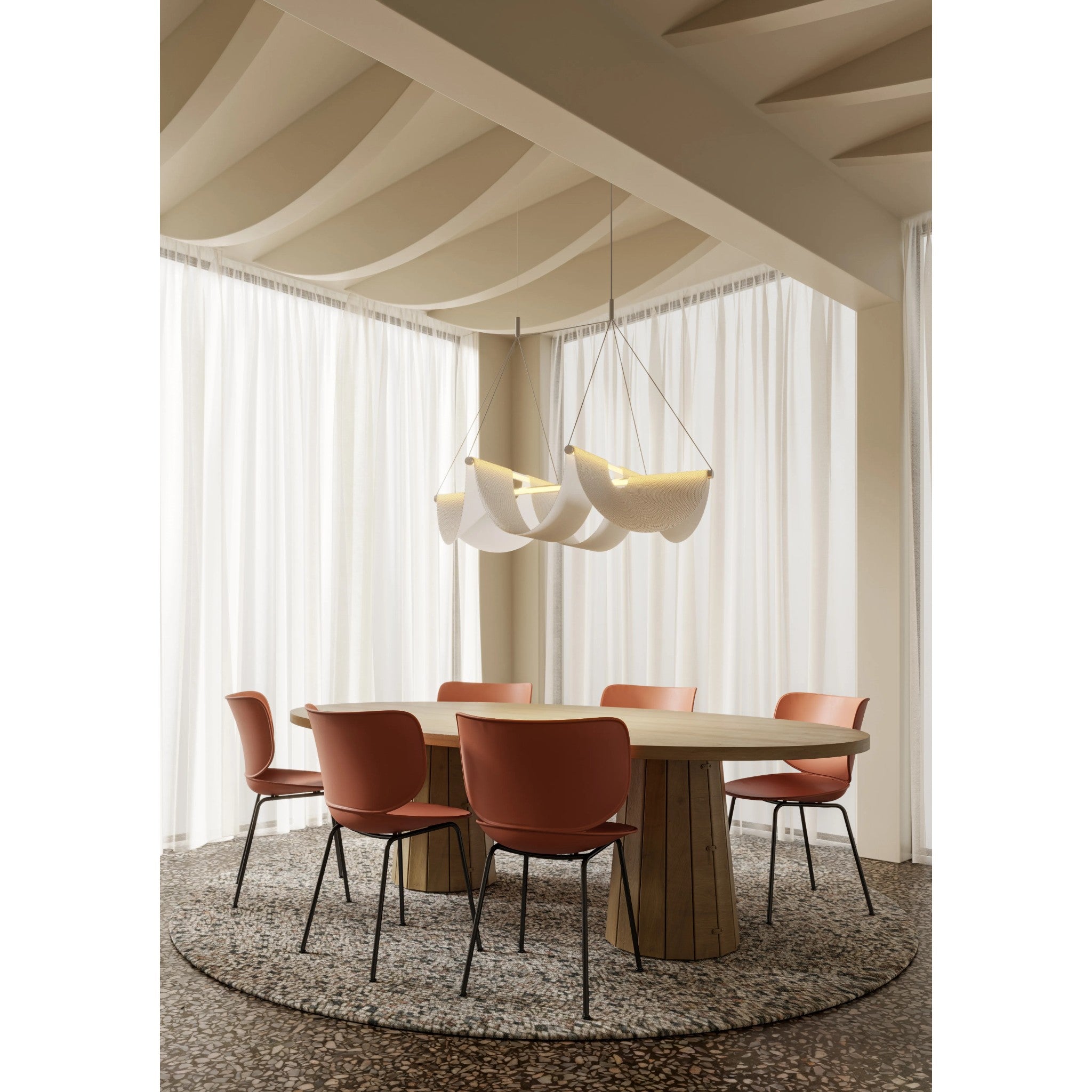 DRAPE LIGHT SUSPENSION LED LAMP (MULTIPLE SIZES)