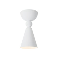Alora Murphy Semi-Flush Mount light fixture in antique white finish