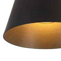 Close-up view of Alora Murphy Semi-Flush Mount light fixture with urban bronze finish