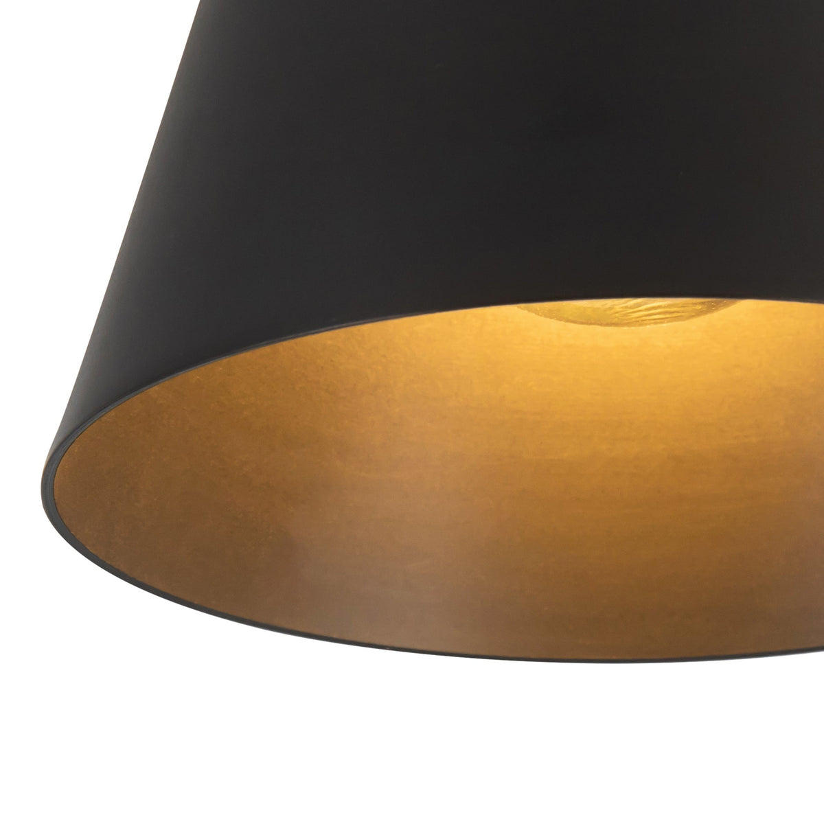 Close-up view of Alora Murphy Semi-Flush Mount light fixture with urban bronze finish