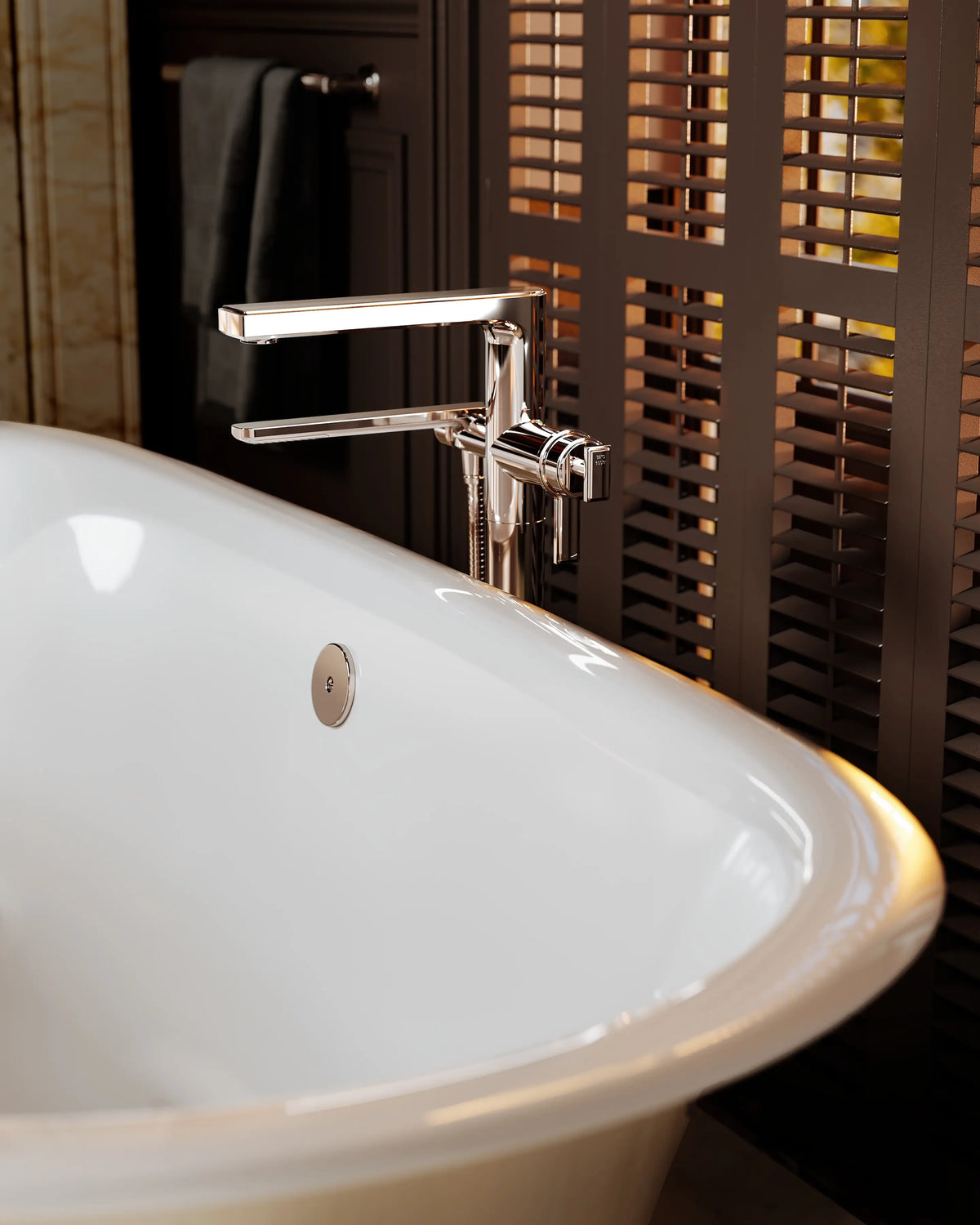 Close up of the Manifesto Tub Faucet