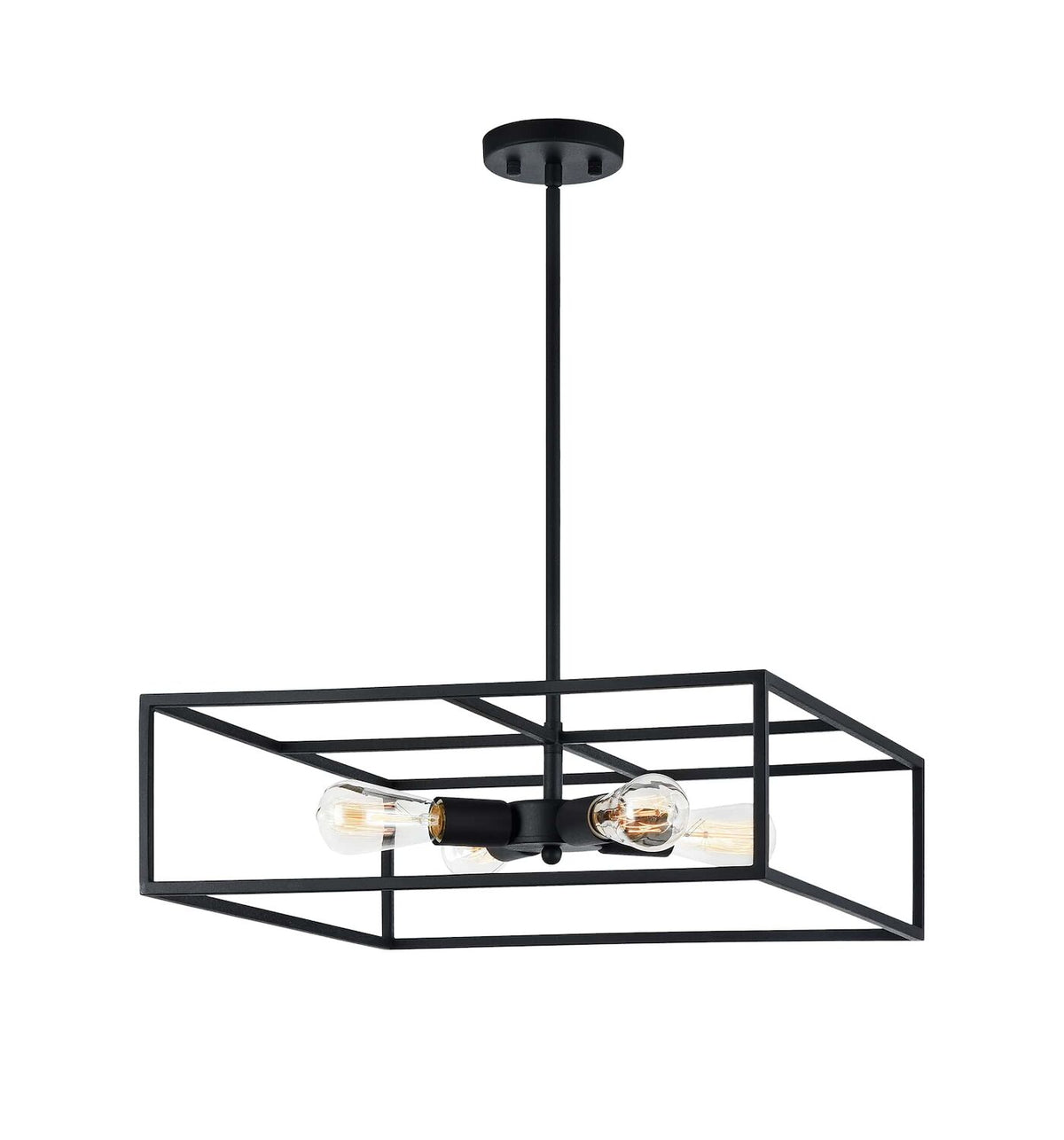 CANDID 4 LIGHT SQUARE PENDANT
