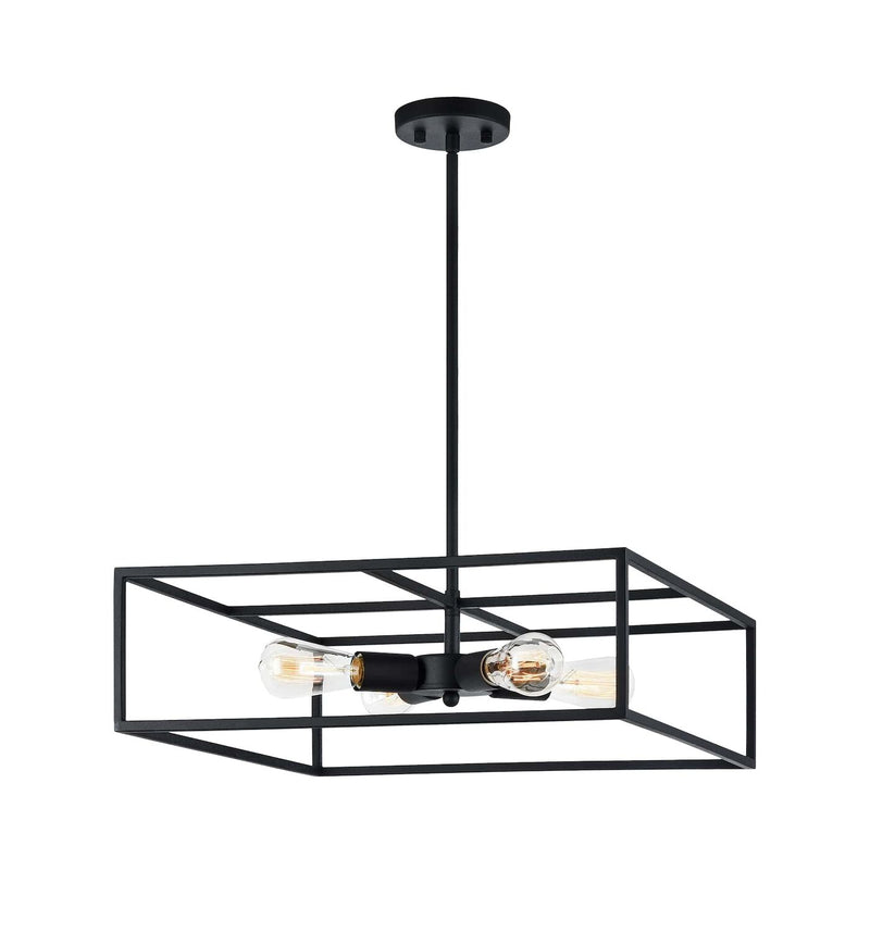 CANDID 4 LIGHT SQUARE PENDANT
