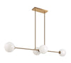 NOVO 4 LIGHT LINEAR CHANDELIER