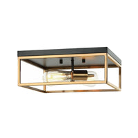 CLARKE 2 LIGHT SQUARE FLUSH MOUNT - robinsonco.ca