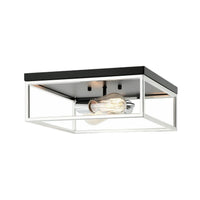 CLARKE 2 LIGHT SQUARE FLUSH MOUNT - robinsonco.ca