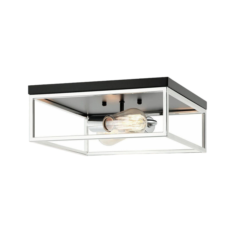CLARKE 2 LIGHT SQUARE FLUSH MOUNT - robinsonco.ca