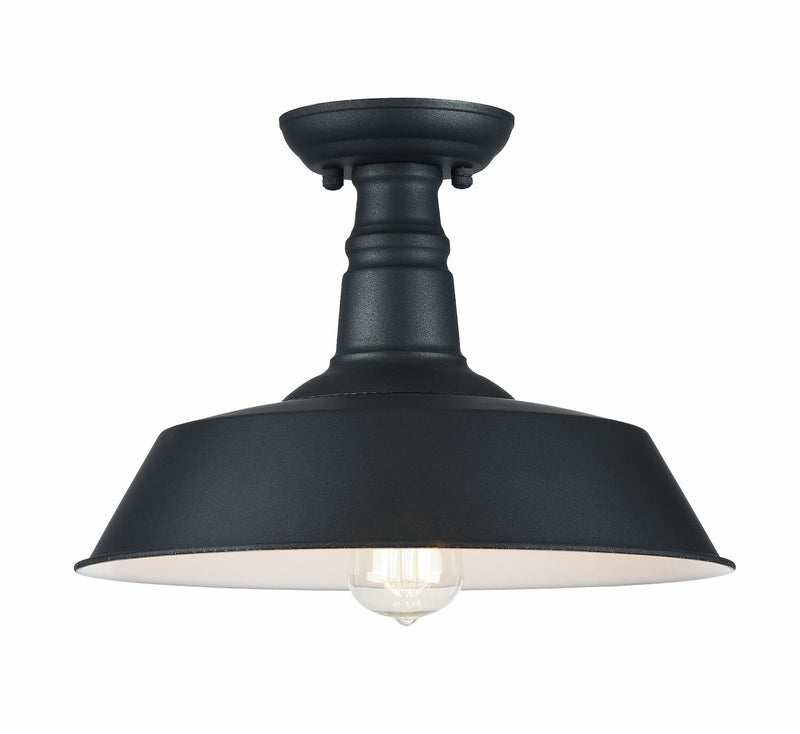 SCACCHI 1 LIGHT 14" SEMI-FLUSH MOUNT