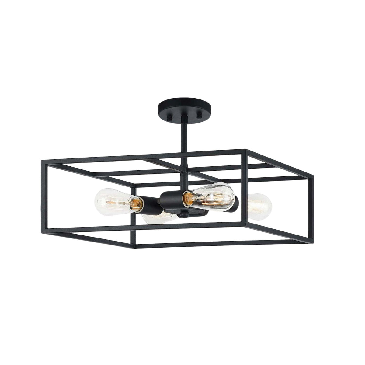 CANDID 4 LIGHT SQUARE SEMI-FLUSH MOUNT - robinsonco.ca