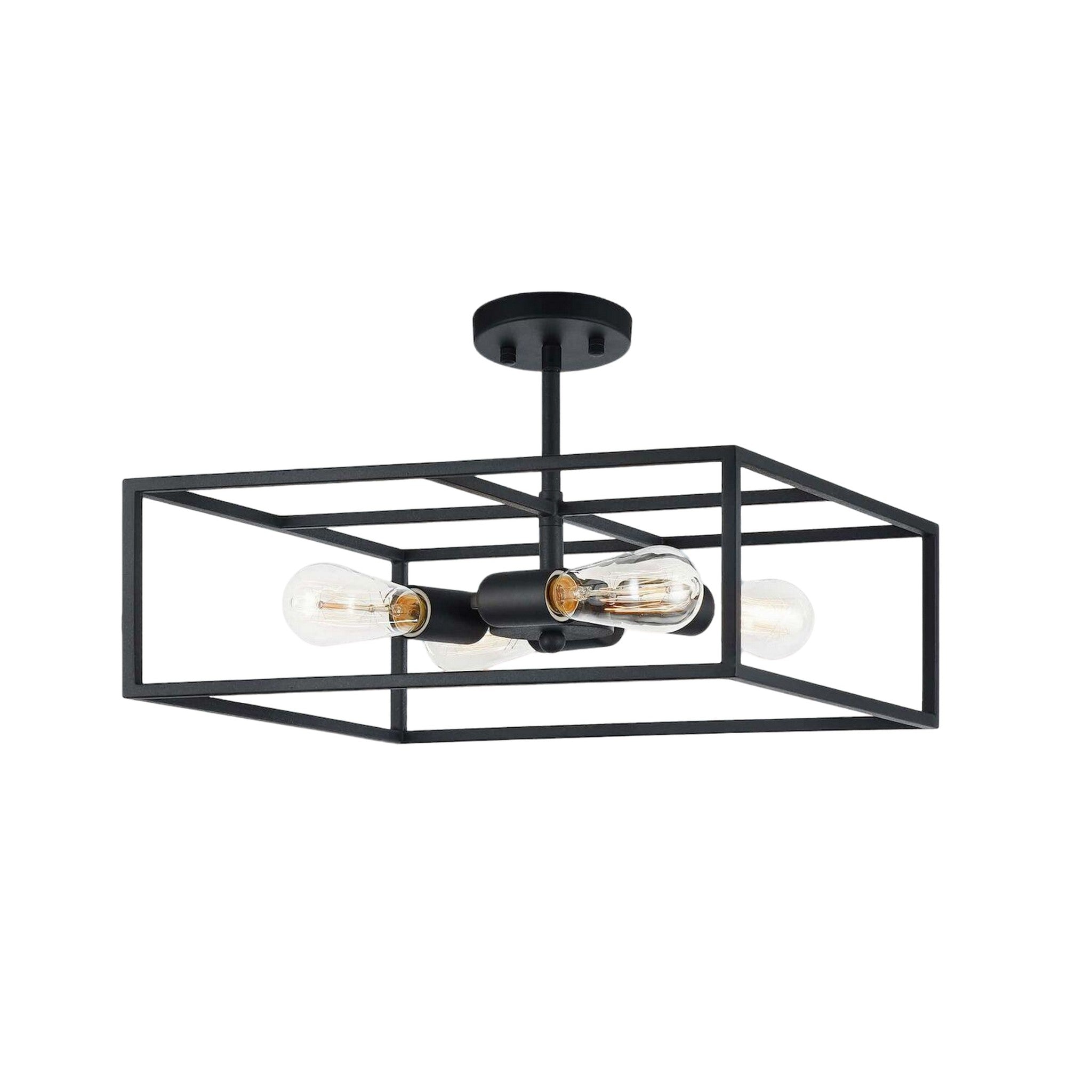 CANDID 4 LIGHT SQUARE SEMI-FLUSH MOUNT - robinsonco.ca
