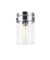 ZALE 1 LIGHT FLUSH MOUNT