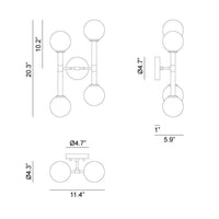 STELLAR 4-LIGHT WALL SCONCE - robinsonco.ca