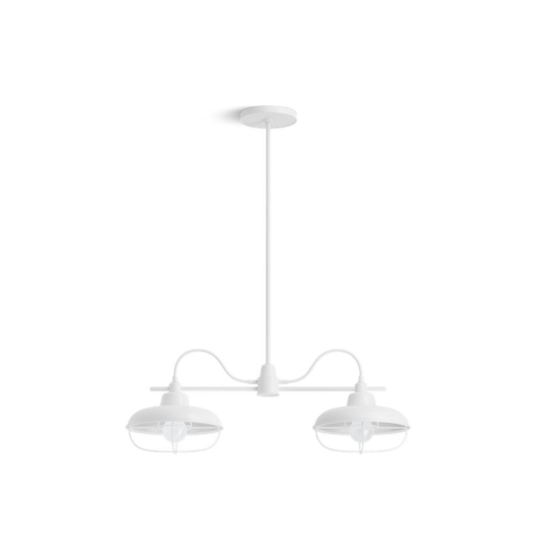 MODERN FARM 2-LIGHT LINEAR CHANDELIER - robinsonco.ca