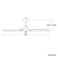 ROBOTO 52" CEILING FAN