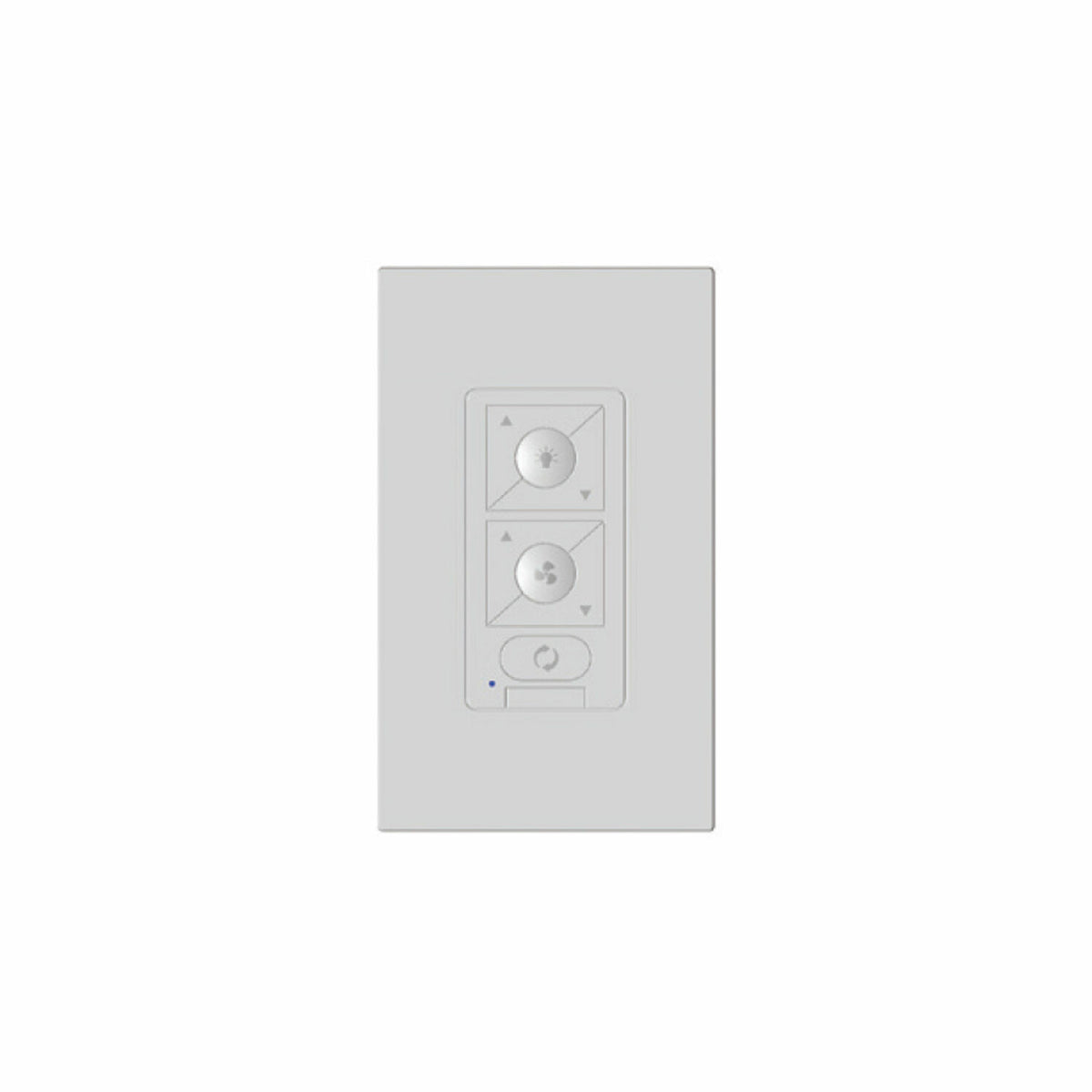 6-SPEED RF CEILING FAN WALL CONTROL WITH SINGLE POLE WALLPLATE