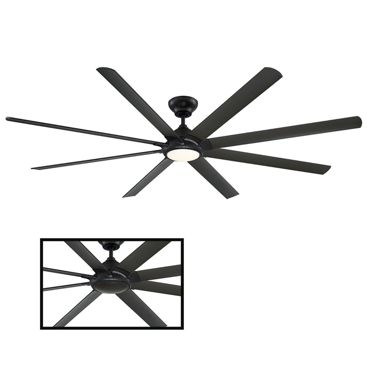 HYDRA 96-INCH 3000K LED CEILING FAN
