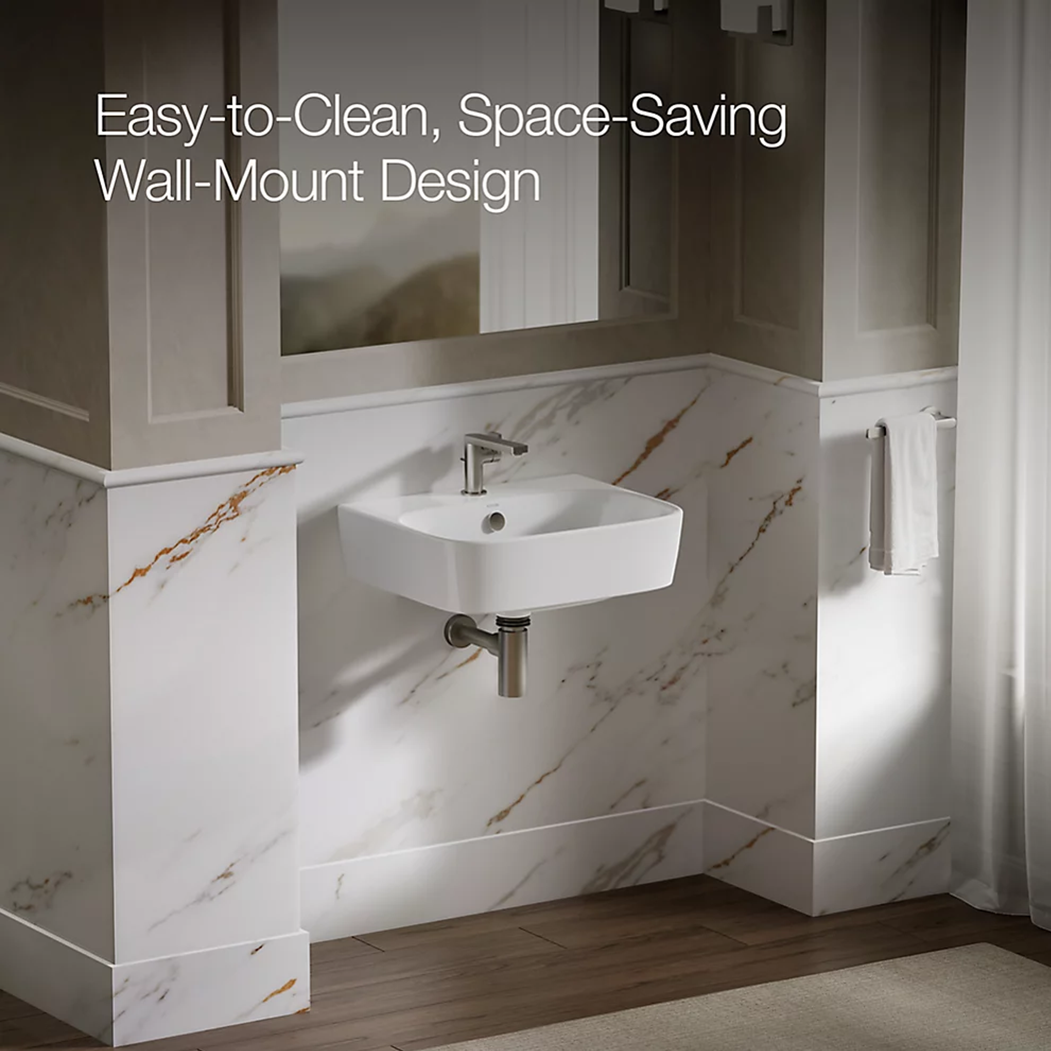MODERNLIFE® RECTANGLE WALL-MOUNT BATHROOM SINK - robinsonco.ca