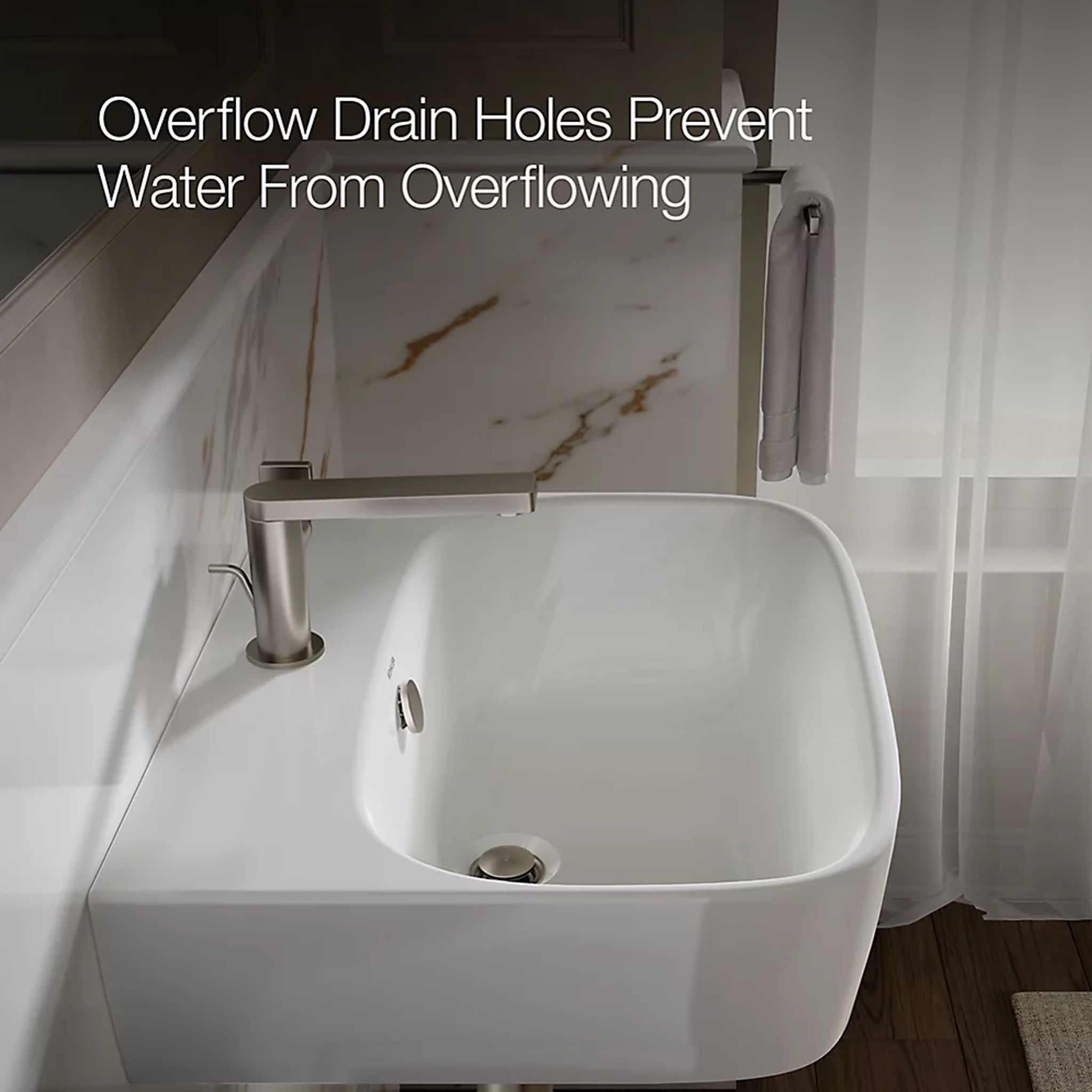 MODERNLIFE® RECTANGLE WALL-MOUNT BATHROOM SINK - robinsonco.ca