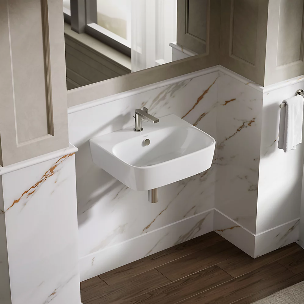 MODERNLIFE® RECTANGLE WALL-MOUNT BATHROOM SINK - robinsonco.ca