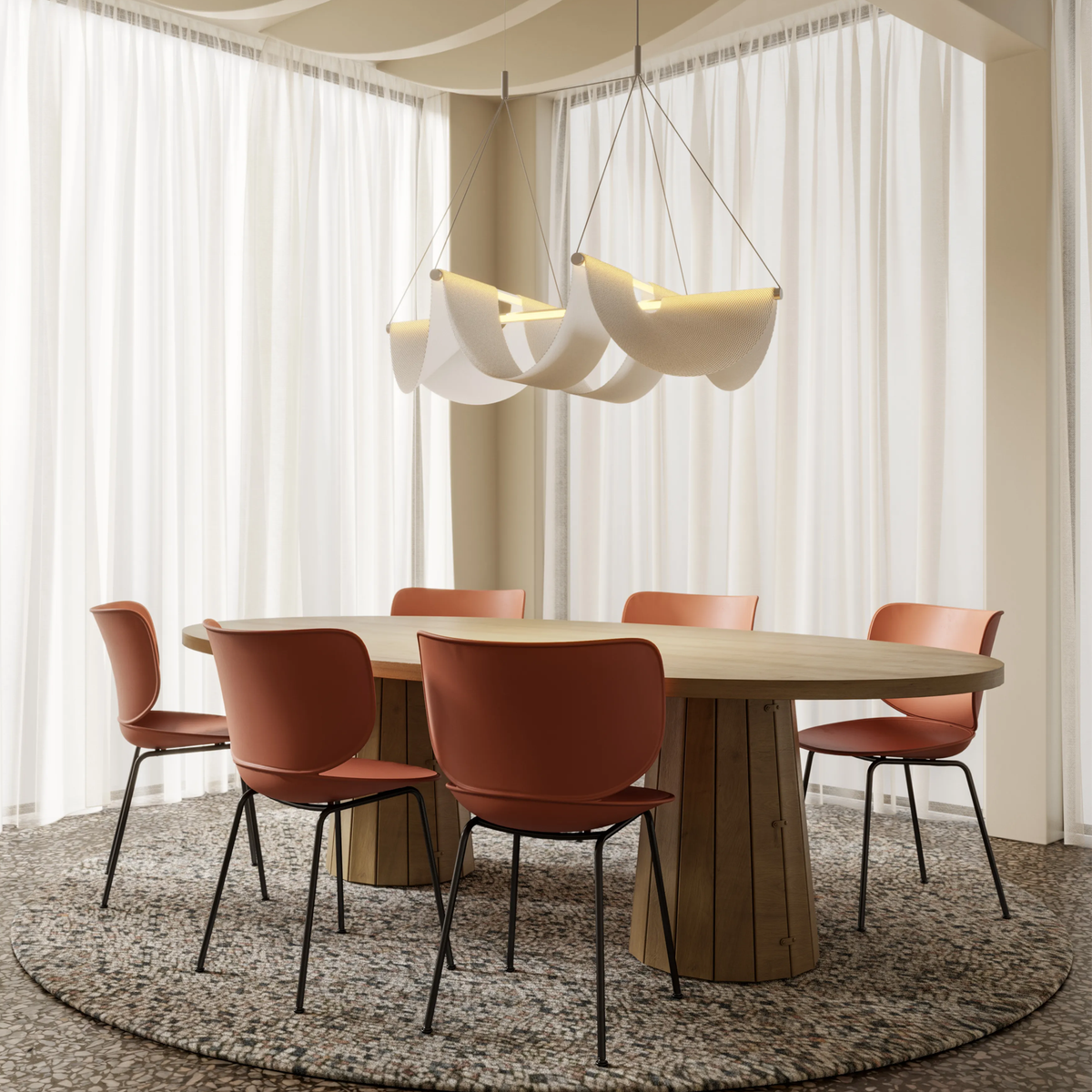 DRAPE LIGHT SUSPENSION LED LAMP