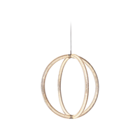 Modern Luminora pendant light with intersecting circular design