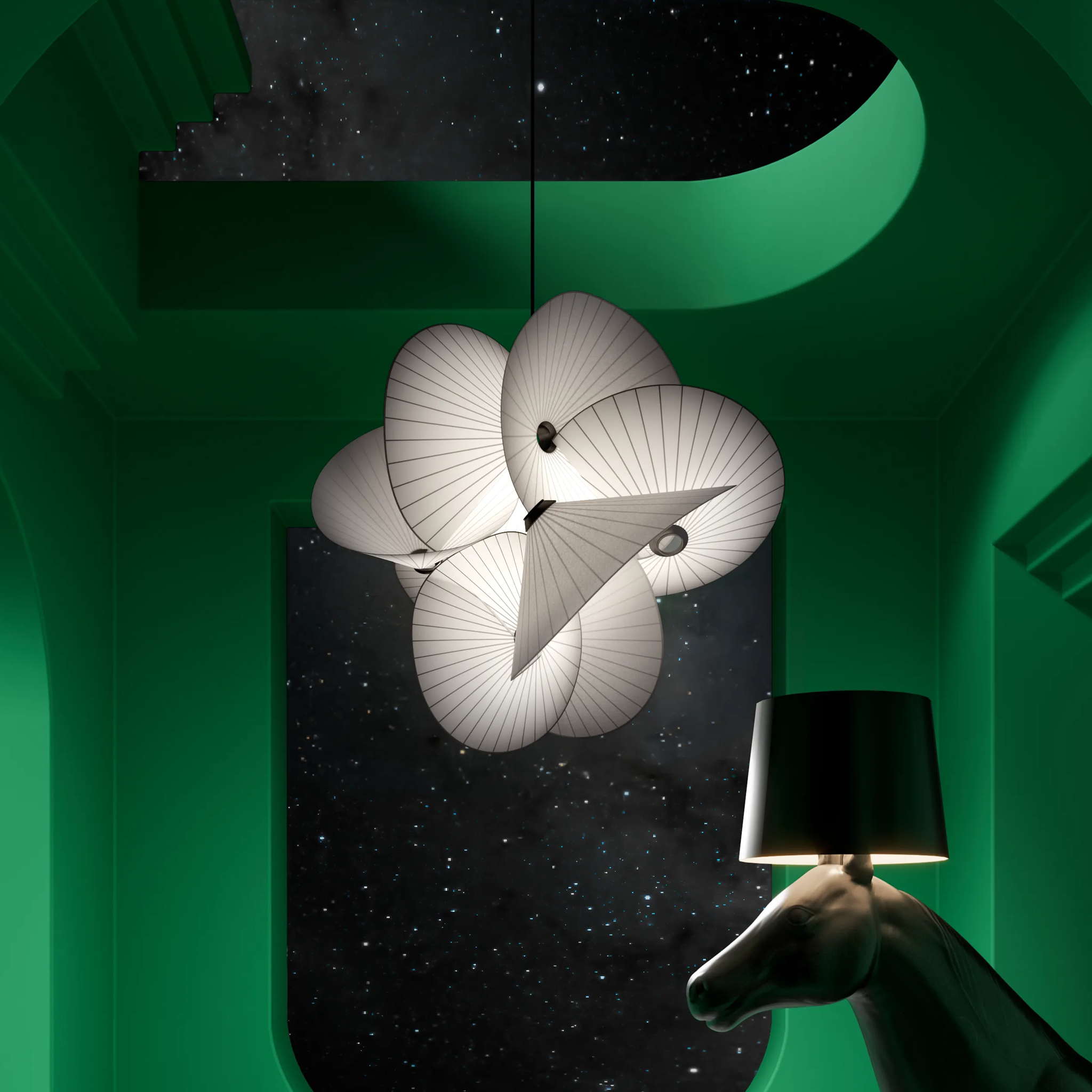 SERPENTINE LED CHANDELIER