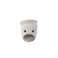 The Glenn Party Wall Light in grey ceramic.
