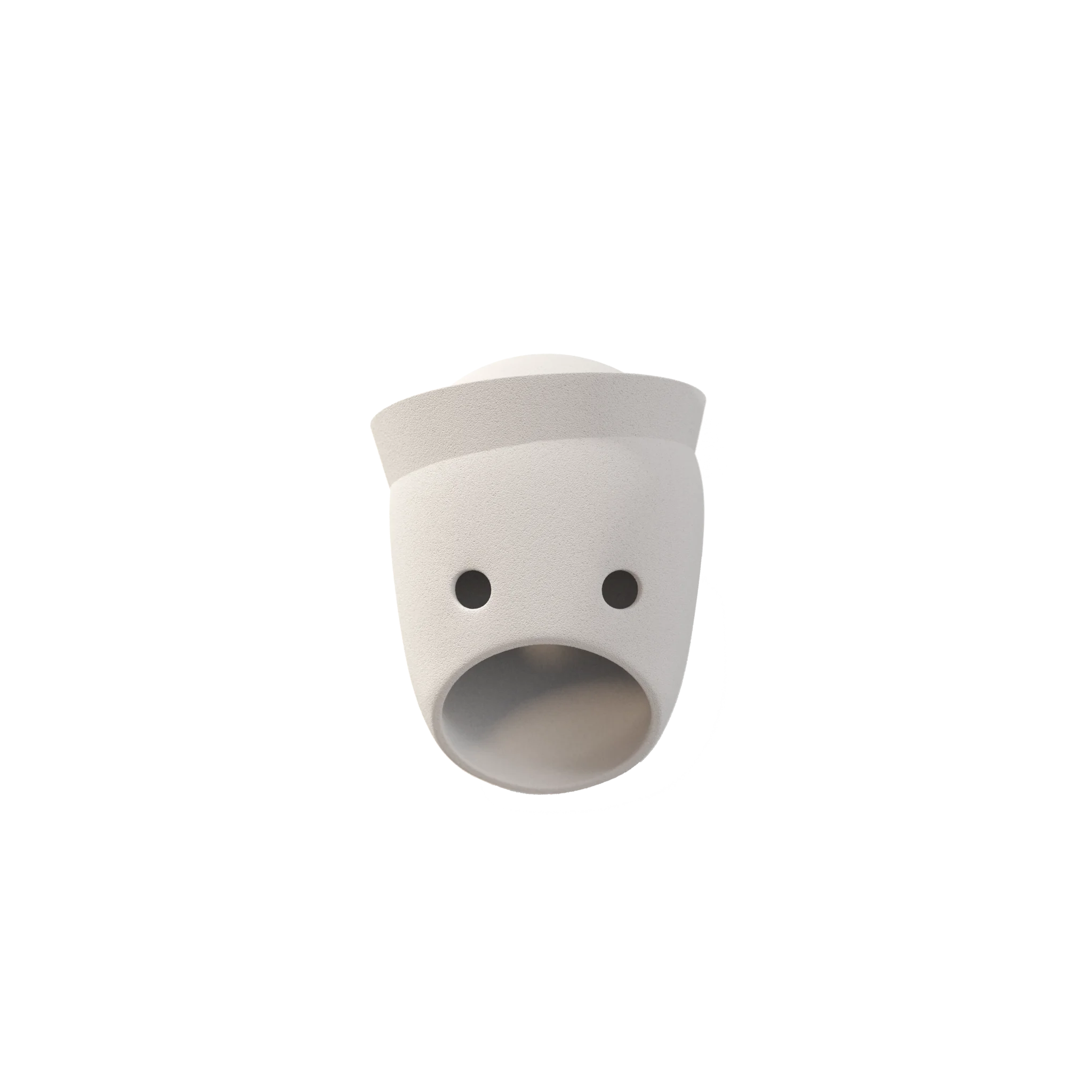 The Glenn Party Wall Light in grey ceramic.