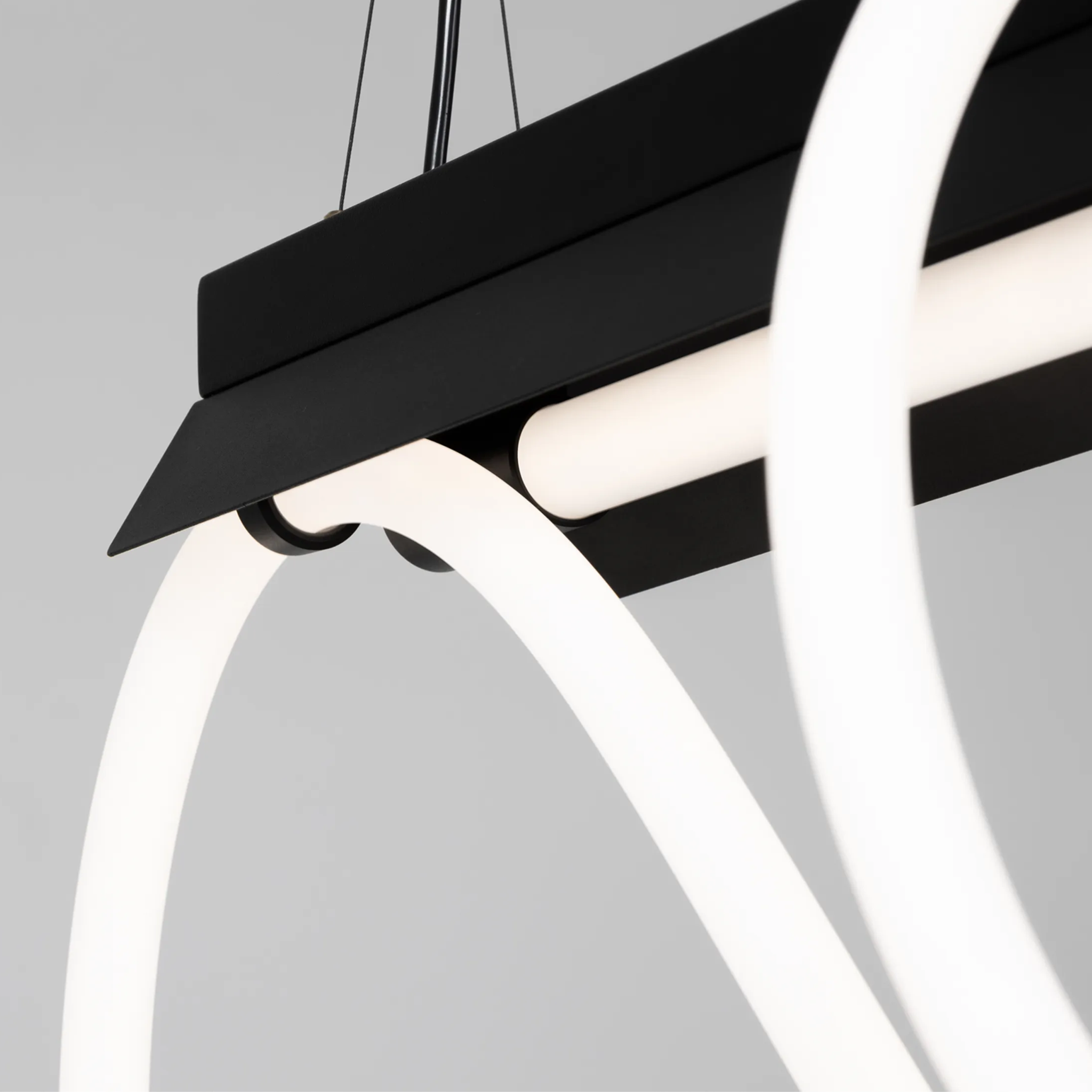 Tubelight Linear Suspension Light close up view