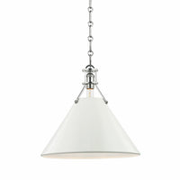 PAINTED NO.2 ONE LIGHT 16" PENDANT - robinsonco.ca