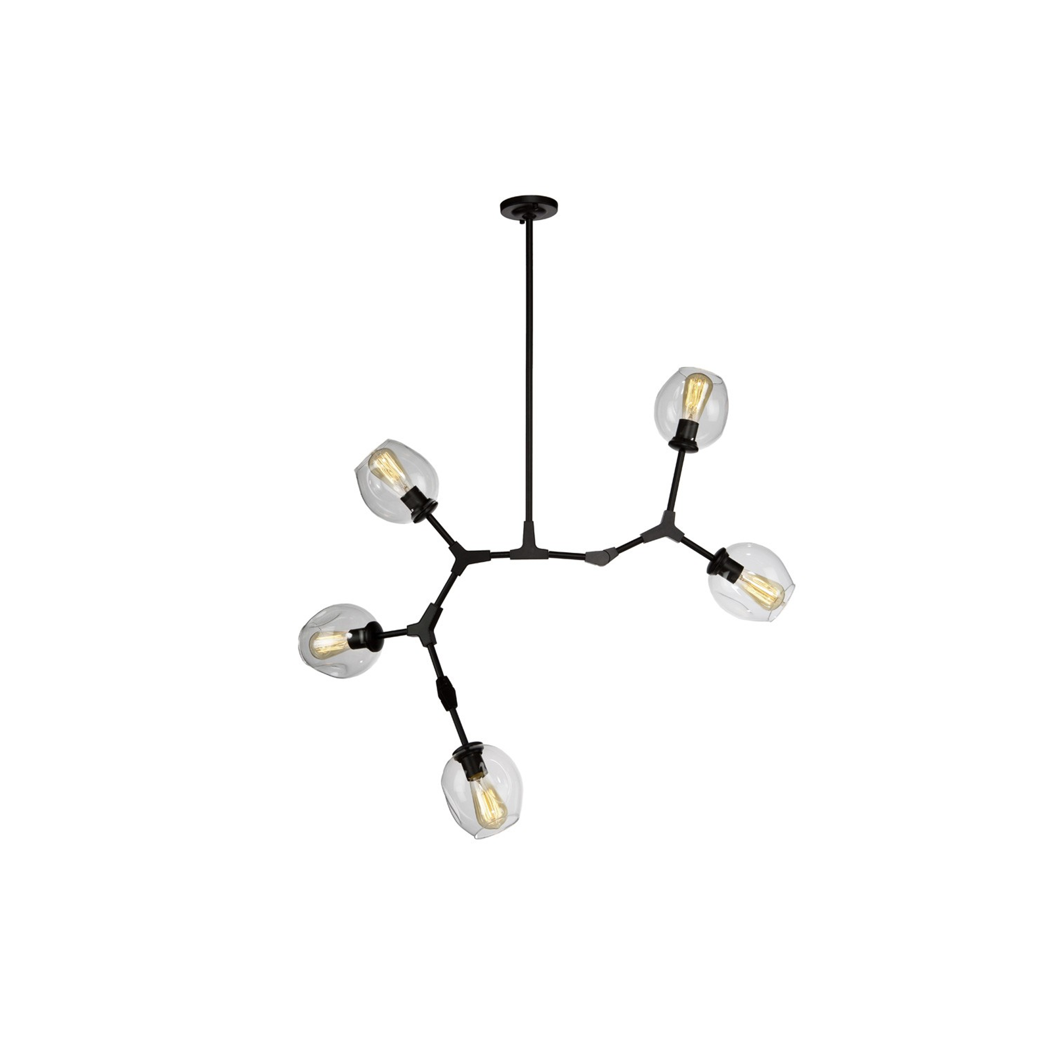 ORGANIC FIVE LIGHT CHANDELIER - robinsonco.ca