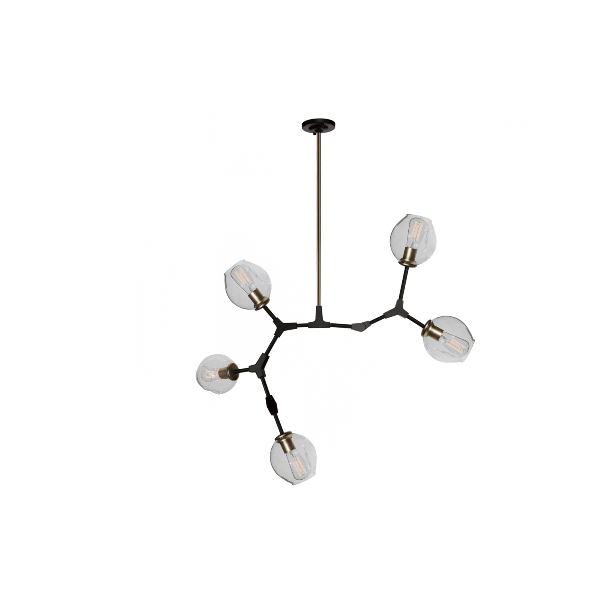ORGANIC FIVE LIGHT CHANDELIER - robinsonco.ca