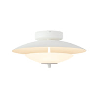 Alora Prescott Semi-Flush Mount light fixture in antique white finish