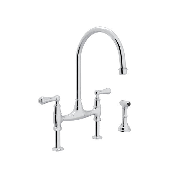 GEORGIAN ERA BRIDGE KITCHEN FAUCET WITH SIDESPRAY - robinsonco.ca