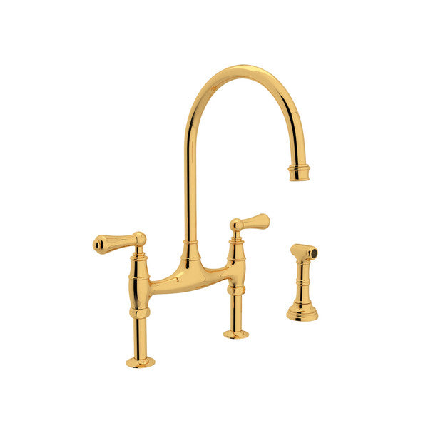 GEORGIAN ERA BRIDGE KITCHEN FAUCET WITH SIDESPRAY - robinsonco.ca